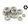 DIN439 Hex Jam Nut Aço Inoxidável